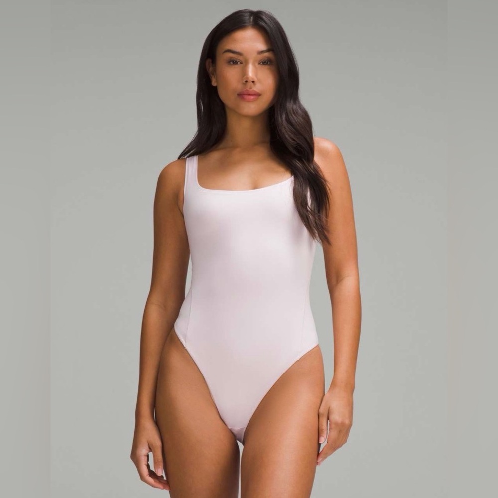 NWT-Lululemon Wundermost Ultra-Soft Nulu Sleeveless Bodysuit in Meadowsweet Pink
